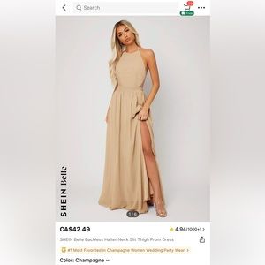 3 long dresses, never worn. Bought them for a wedding but I did not like them.